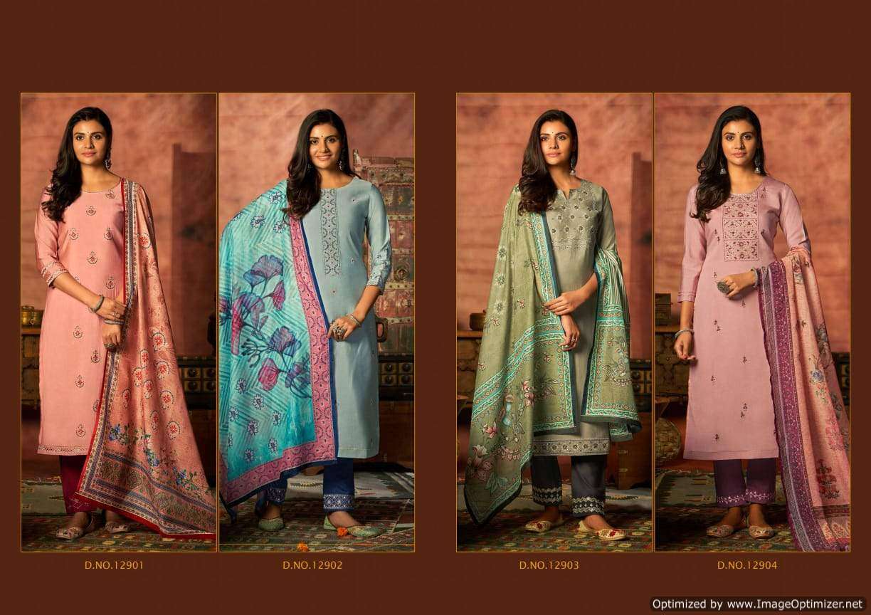 KALAROOP FASHION PRESENTS ANERI SILK WITH EMBROIDERY WHOLESALE READYMADE COLLECTION